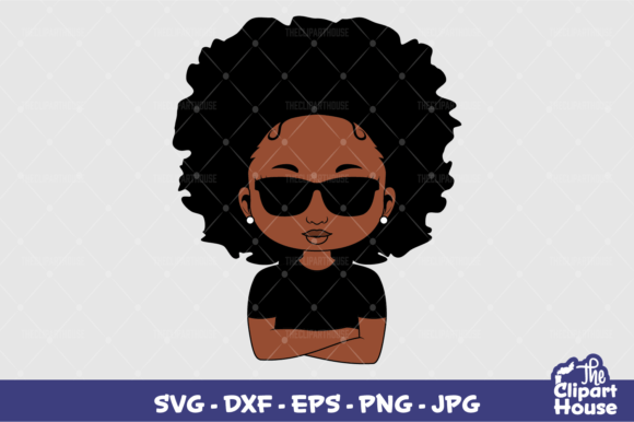 Arms Crossed Sunglasses Afro Girl: The Ultimate Design for Cricut, Silhouette, and Creative Projects