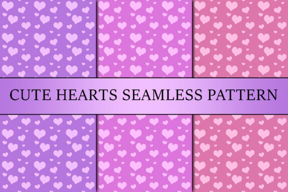 Cute Hearts Seamless Pattern, Love