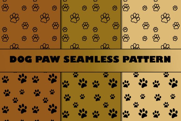 Dog Paw Seamless Pattern for Creative Projects