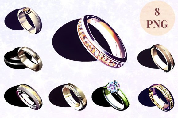 Evaluating Wedding Ring 78 Clipart PNG for Versatile Design Projects