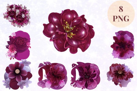 Flowers Floral 15 Clipart PNG: A Versatile Asset for Creators