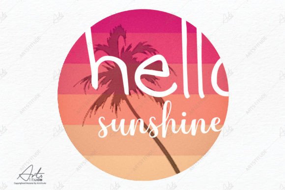 Hello Sunshine Sublimation Design: A Bright Choice for Creative Projects