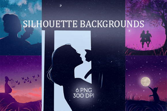 Silhouette Backgrounds for Modern Design