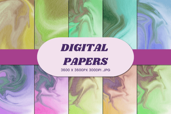 Unlocking Creativity with Watercolor Marble Liquid 7 Digital Paper