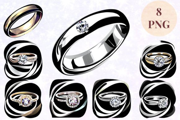 Wedding Ring 67 Clipart PNG for Creative Projects