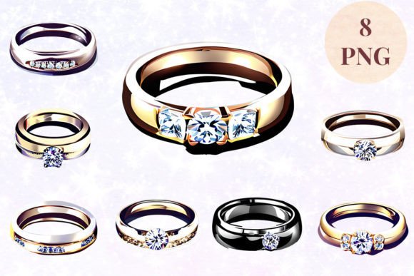 Wedding Ring 69 Clipart PNG: A Versatile Asset for Creators