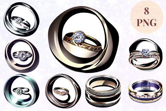 Wedding Ring 72 Clipart PNG: A Versatile Digital Asset